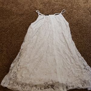 A white lace dress